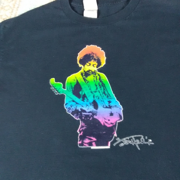 VINTAGE JIMI HENDRIX GRAPHIC TEE MENS LARGE - Picture 7 of 12